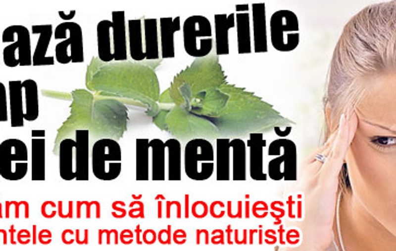 Tratează durerile de cap cu ulei de mentă