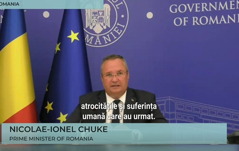 Numele premierului Nicolae Ciucă, scris greșit de organizatorii summitului Platforma Crimeea