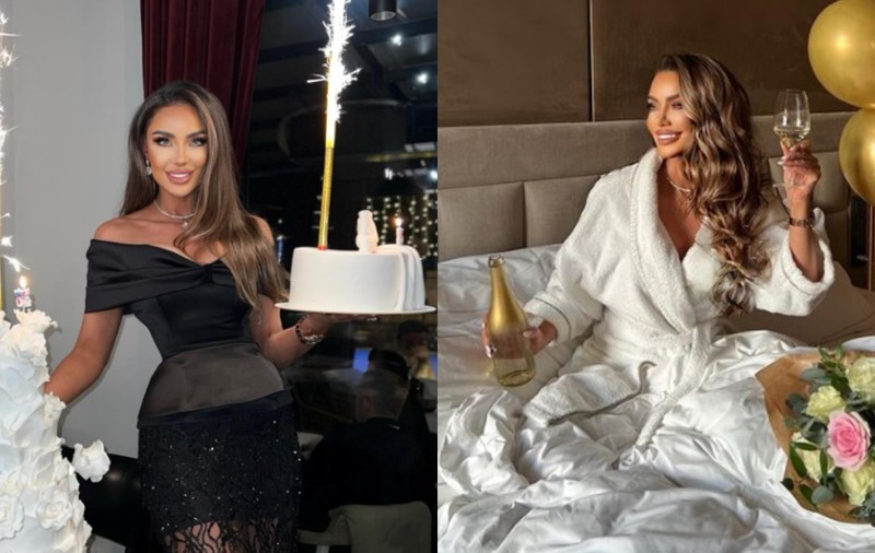 Bianca Drăgușanu și-a sărbătorit ziua de naștere cu șampanie cu foiță de aur și tort, alături de Gabi Bădălău: „Am fost pupată și iubită”